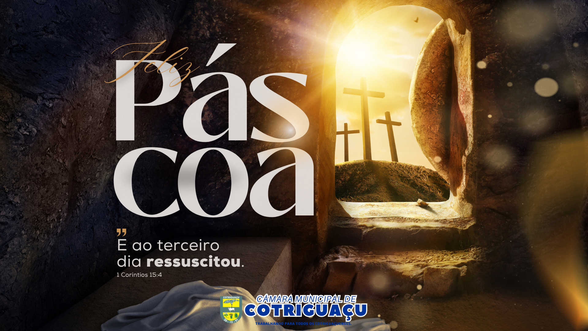 Câmara Municipal deseja a todos uma Feliz Páscoa